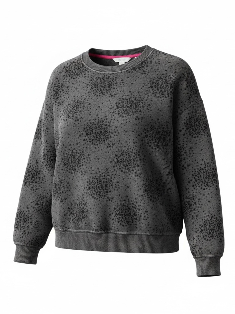 Boden Women's Arabella Starburst Charcoal Gray Crewneck Sweatshirt. Size medium